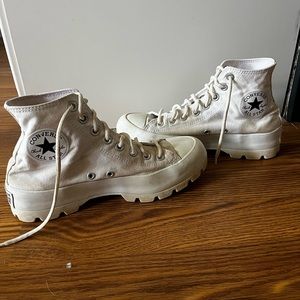 White Lugged Converse